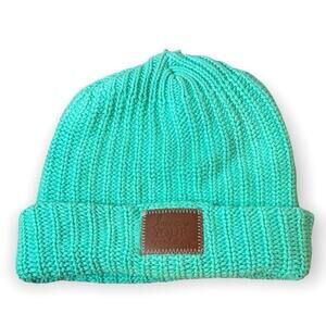 Love Your Melon Teal Knit Cuffed Beanie O/S